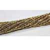 Natural Gold Coated Pyrite Micro Faceted Beads Strand Length 14 Inches and Size 3mm to 4mm approx.Item #7478